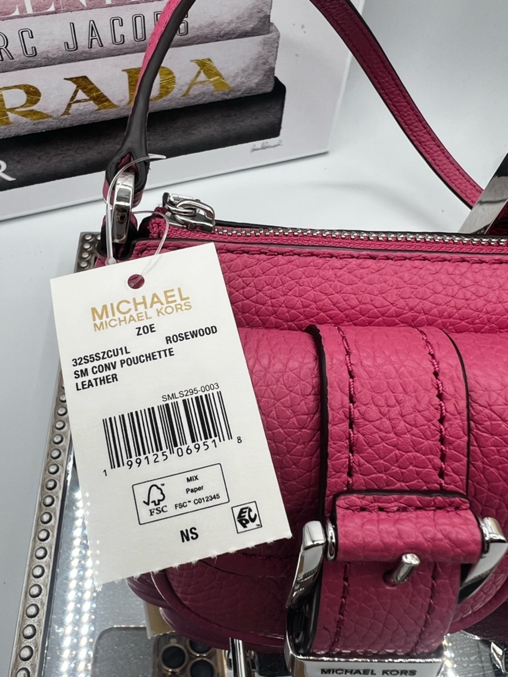 Michael Kors NWT Zoe All Leather Dual-Pocket Shoulder Bag - Picture 8 of 10